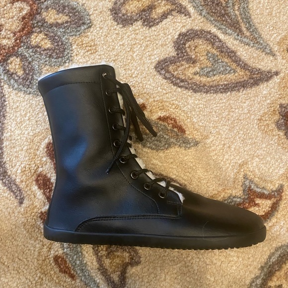 Ahinsa Jaya winter zip up black boot size 40 Barefoot style boot - Picture 4 of 6